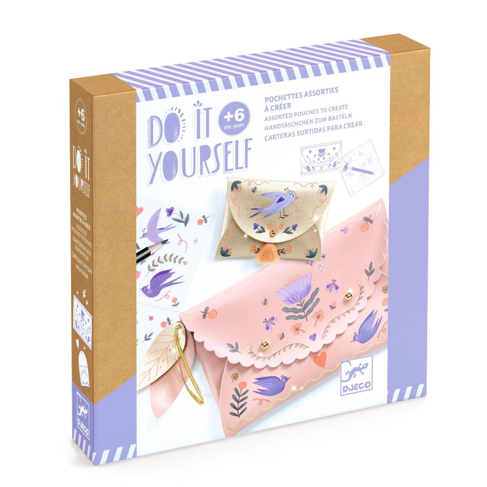 Zestaw zrób to sam dla dzieci Portmonetki DIY - Djeco