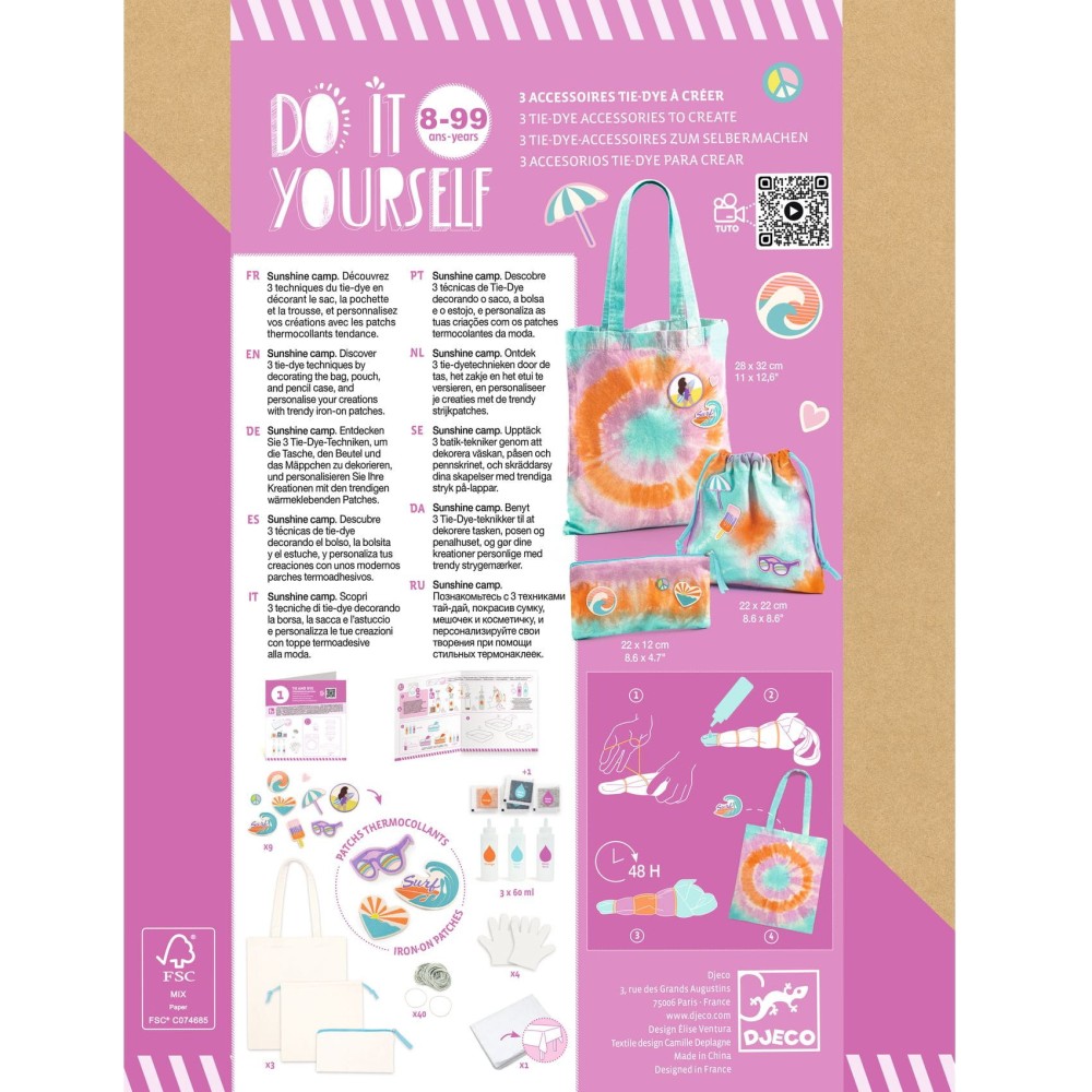 Tie-Die DIY set for kids - Djeco