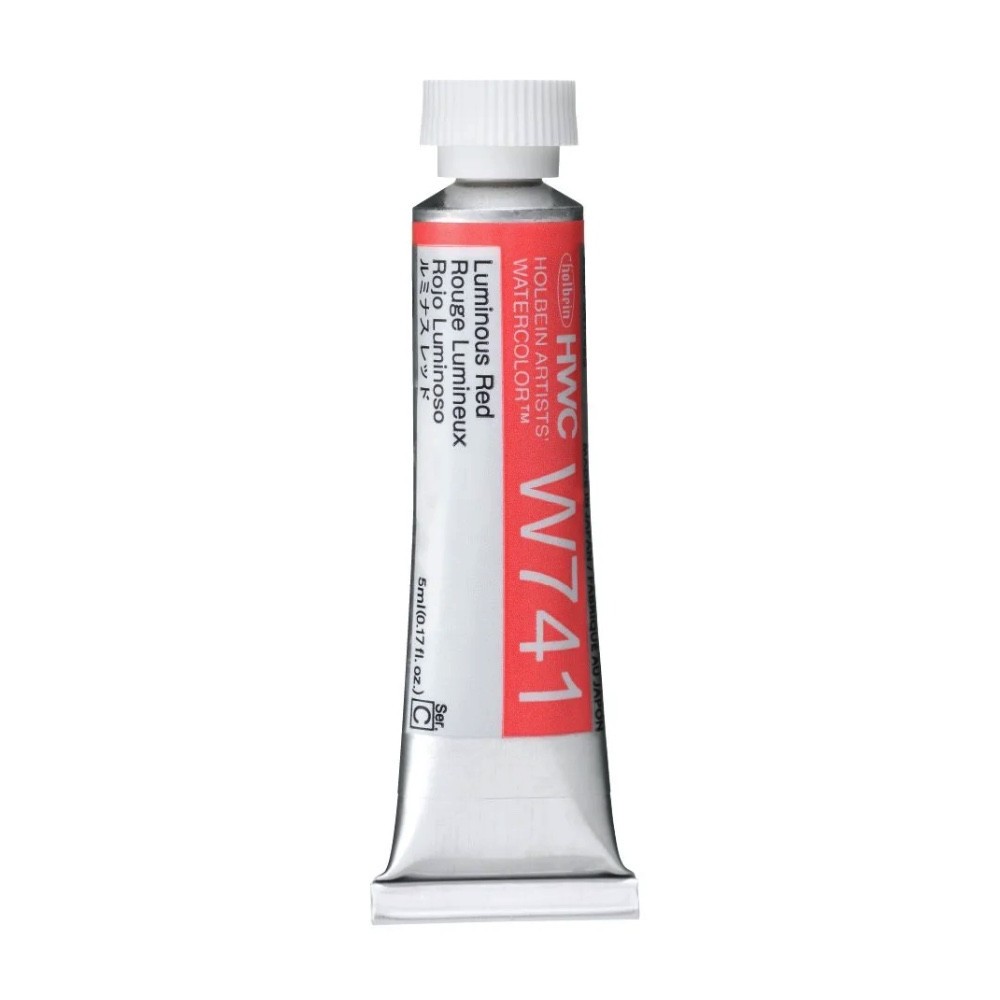 Artists' Watercolor paint - Holbein - Luminous Red, 5 ml