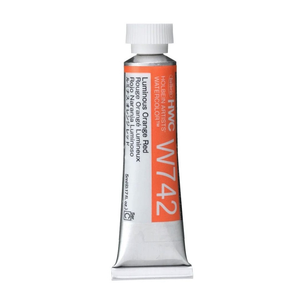 Farba akwarelowa Artists’ Watercolor - Holbein - Luminous Orange Red, 5 ml