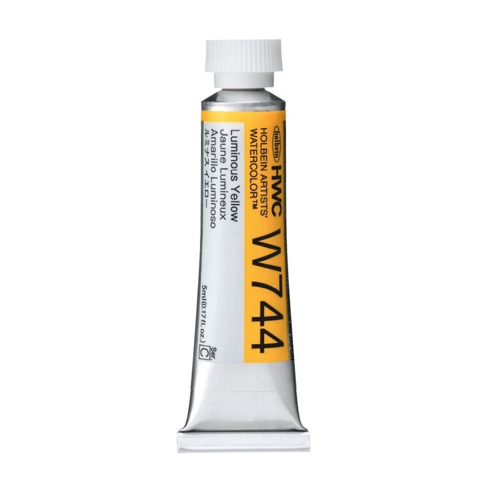 Artists' Watercolor paint - Holbein - Luminous Yellow, 5 ml
