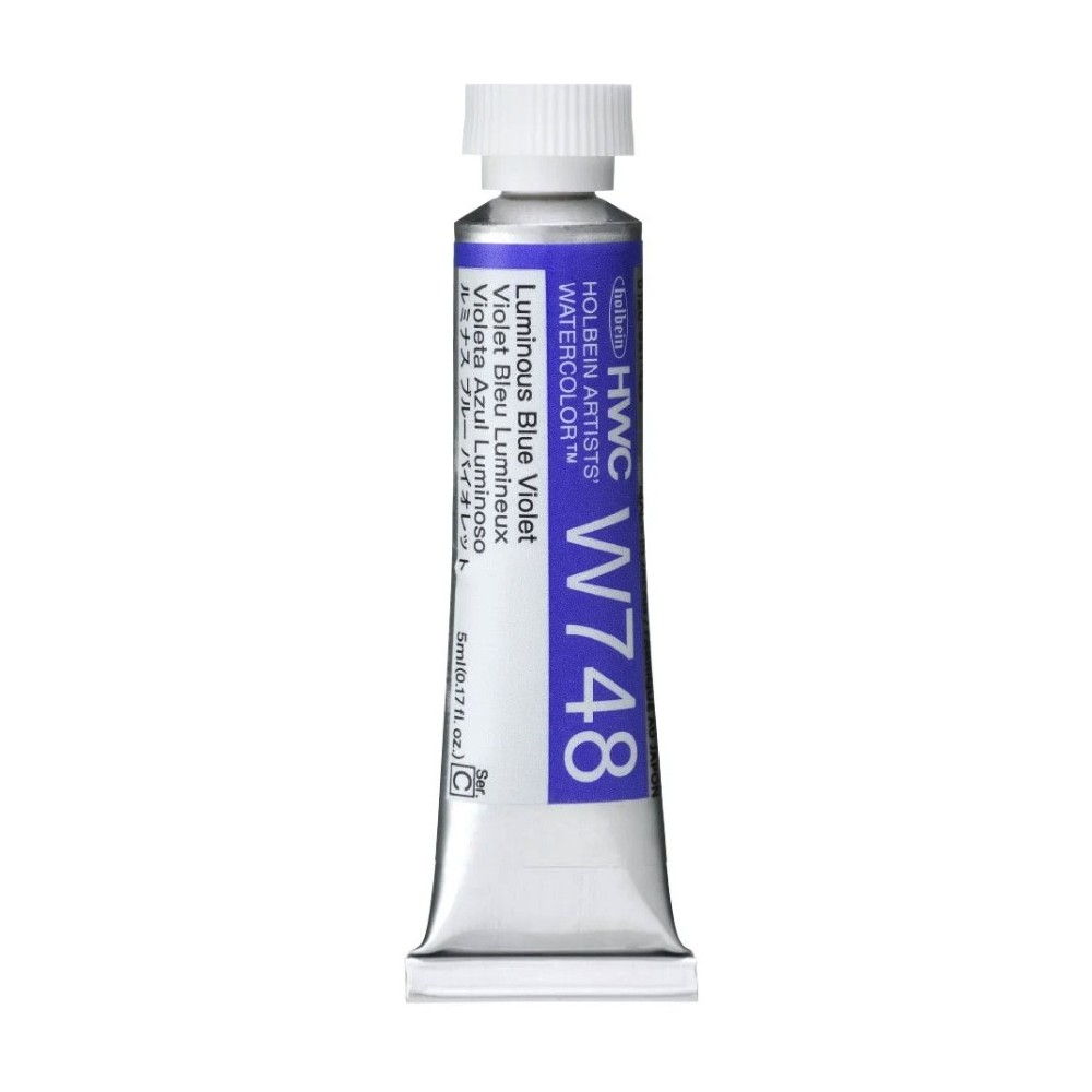 Farba akwarelowa Artists’ Watercolor - Holbein - Luminous Blue Violet, 5 ml