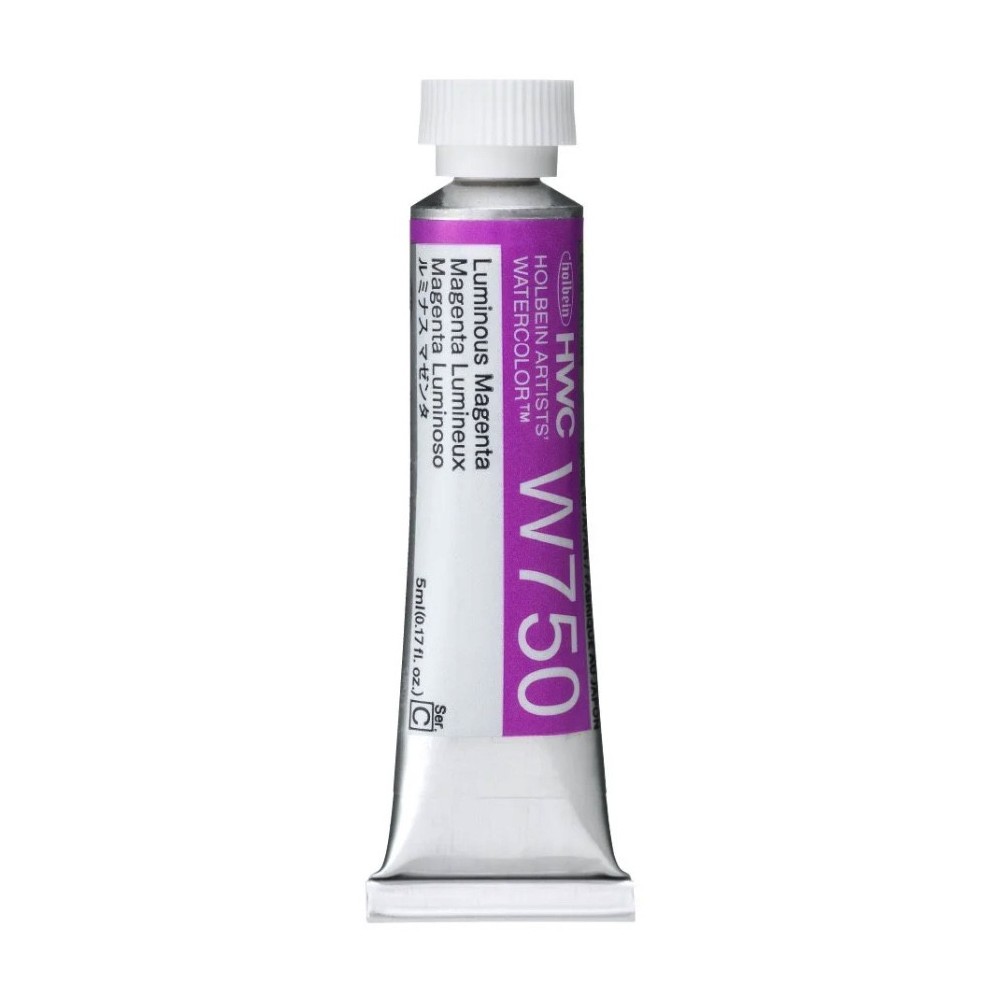 Farba akwarelowa Artists’ Watercolor - Holbein - Luminous Magenta, 5 ml