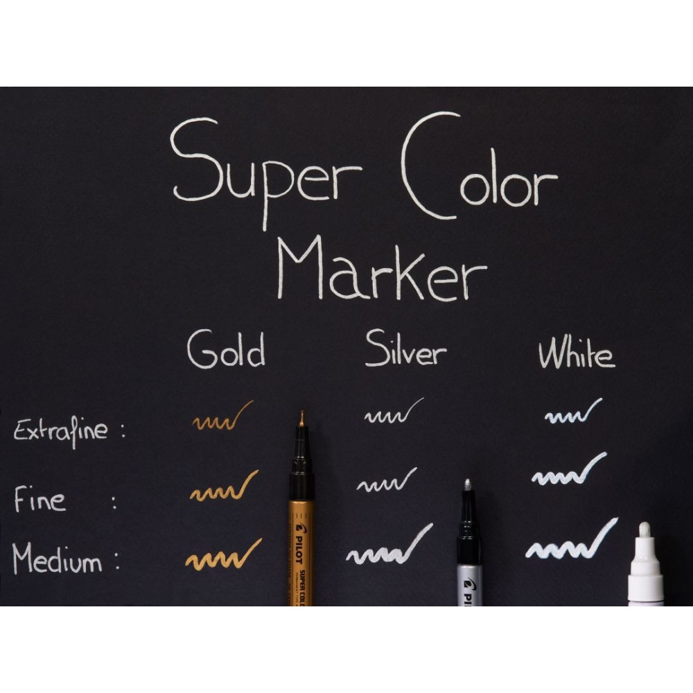 Marker olejowy Super Color - Pilot - złoty 2 mm