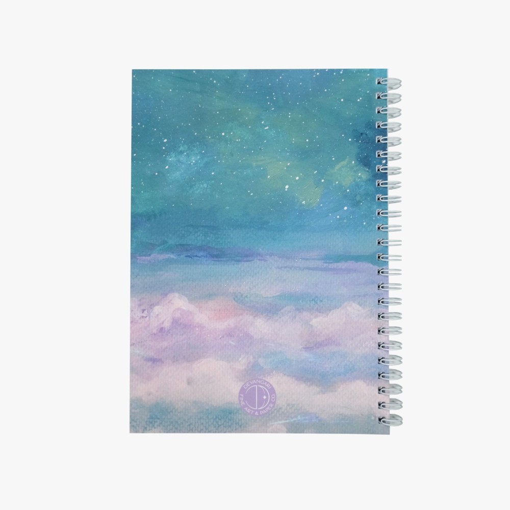 Spiral Notebook Cotton Sky A5 - Devangari - dotted, softcover, 120 g/m2