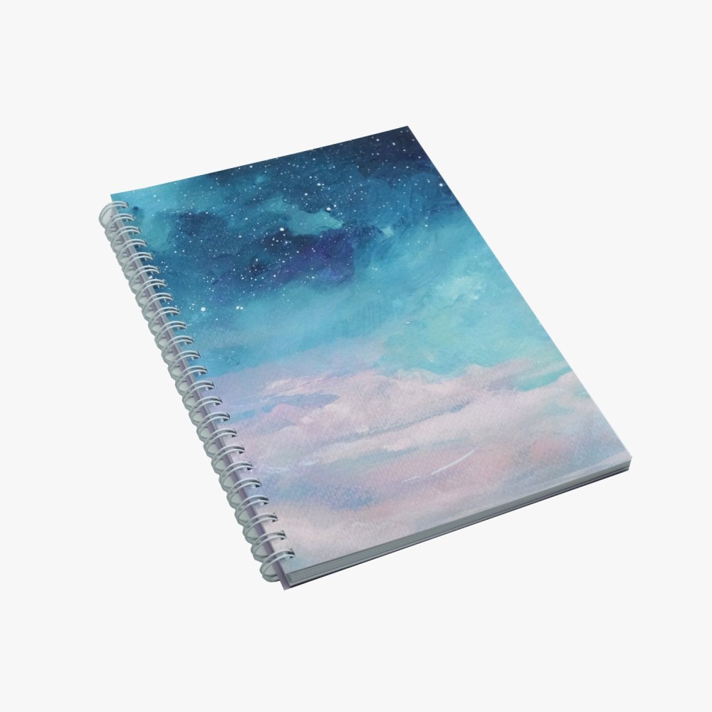 Spiral Notebook Cotton Sky A5 - Devangari - dotted, softcover, 120 g/m2
