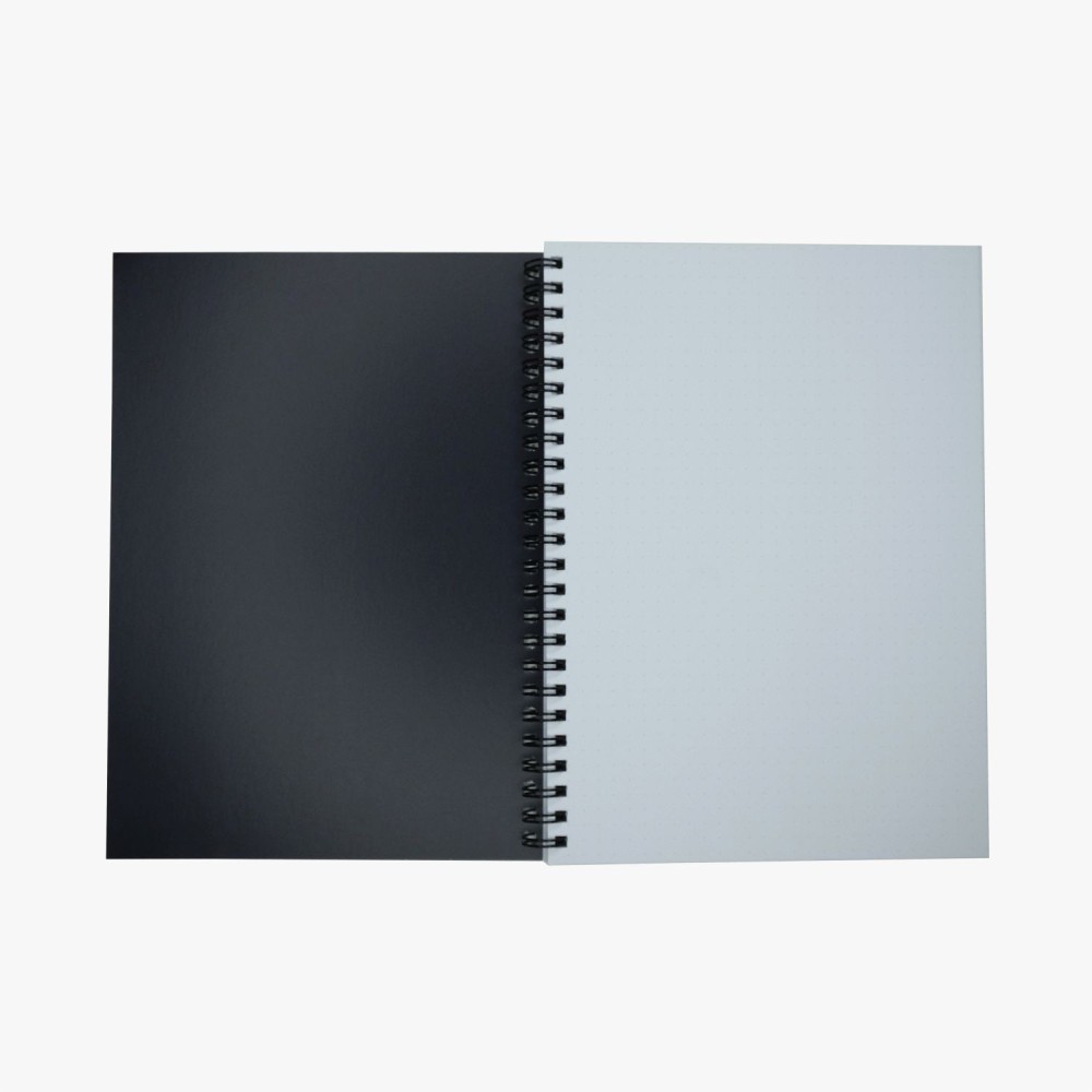 Spiral Notebook Shimmering Stars A5 - Devangari - dotted, softcover, 120 g/m2
