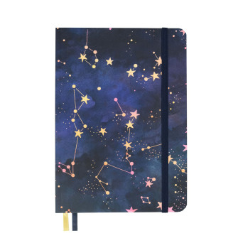 Notebook Shimmering Stars B5 - Devangari - dotted, softcover, 120 g/m2