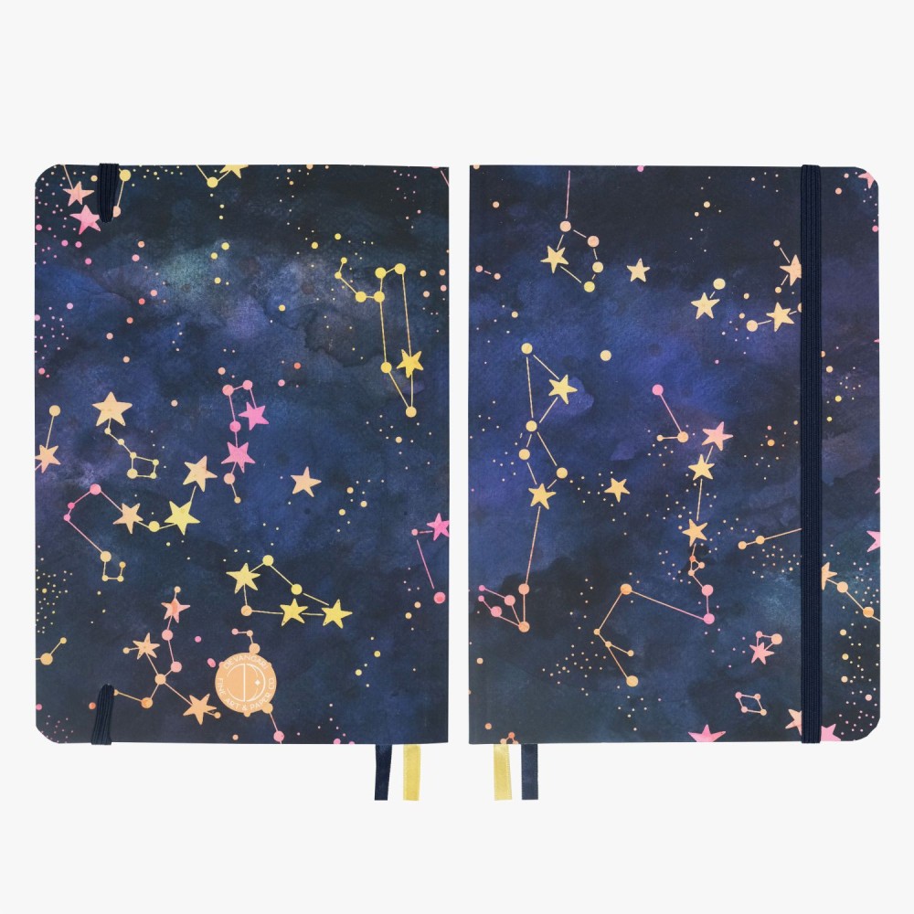 Notebook Shimmering Stars B5 - Devangari - dotted, softcover, 120 g/m2