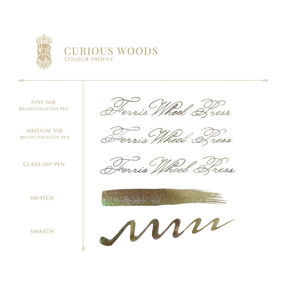 Calligraphy ink FerriTales - Ferris Wheel Press - Curious Woods, 85 ml