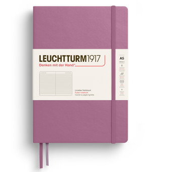 Ruled Notebook A5 - Leuchtturm1917 - Dusty Rose, hardcover