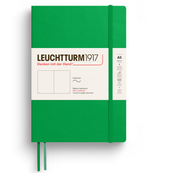 Plain Notebook A5 - Leuchtturm1917 - Spring Leaf, softcover