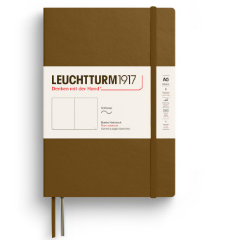 Plain Notebook A5 - Leuchtturm1917 - Spice Brown, softcover