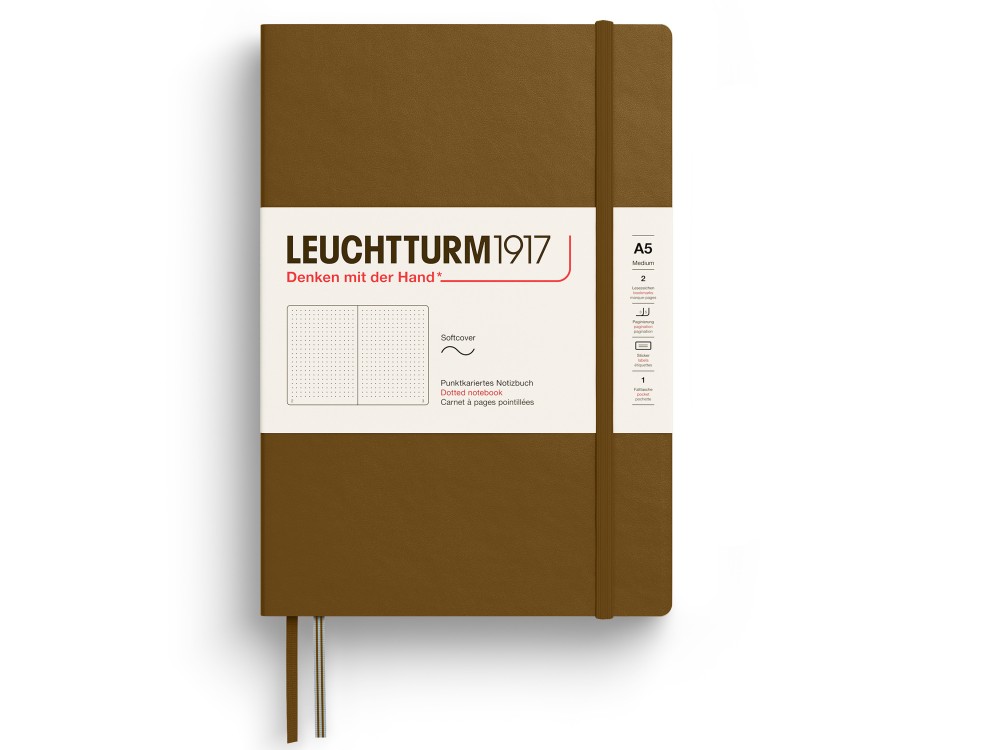 Dotted Notebook A5 - Leuchtturm1917 - Spice Brown, softcover