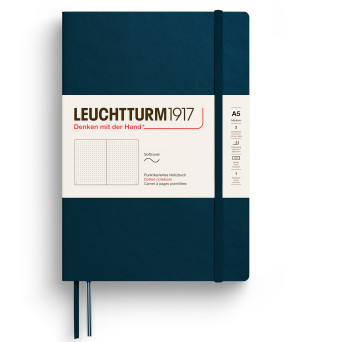Dotted Notebook A5 - Leuchtturm1917 - Deep Sea, softcover