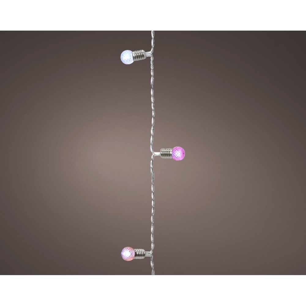 Lampki dekoracyjne LED Vintage - kolorowe światło, 4,9 m