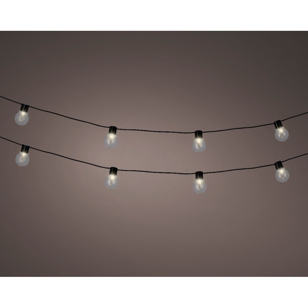 Lampki dekoracyjne LED - ciepłe białe światło, 9,5 m