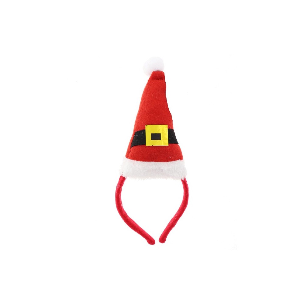 Santa Hat headband - red, 19 x 11 cm