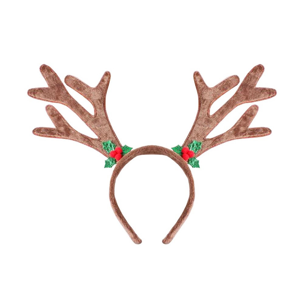 Reindeer Horns headband - brown