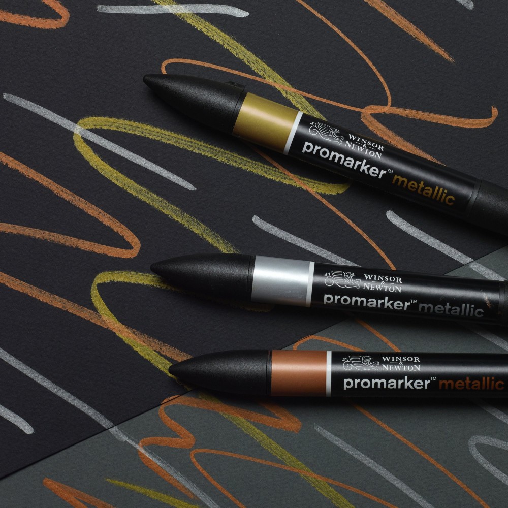 Zestaw Promarker - Winsor & Newton - Metallic Tones, 3 szt.
