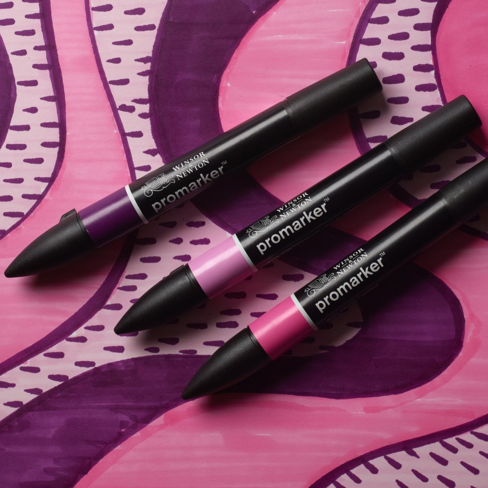 Zestaw Promarker - Winsor & Newton - Pink Tones, 3 szt.