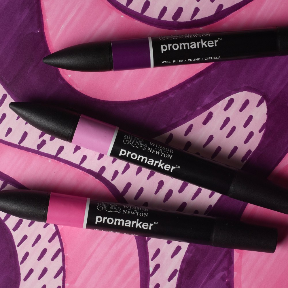 Zestaw Promarker - Winsor & Newton - Pink Tones, 3 szt.