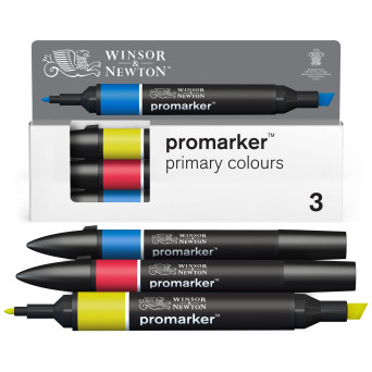 Zestaw Promarker - Winsor & Newton - Primary Tones, 3 szt.