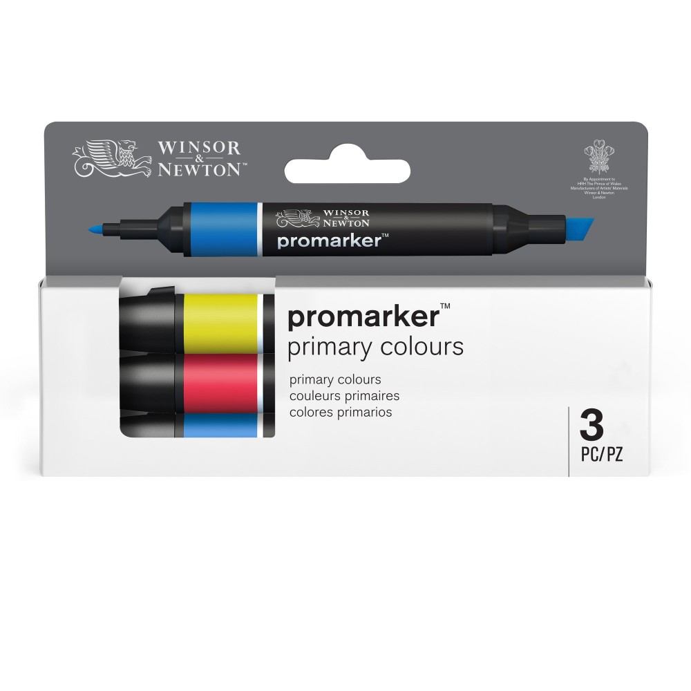 Zestaw Promarker - Winsor & Newton - Primary Tones, 3 szt.