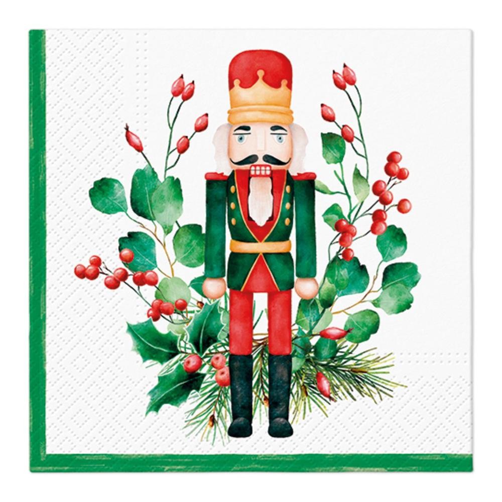 Decorative napkins - Paw - Composition With Nutcraker, 20 pcs.
