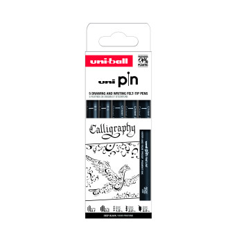 Zestaw cienkopisów kreślarskich Pin 200 Calligraphy - Uni - 5 szt.