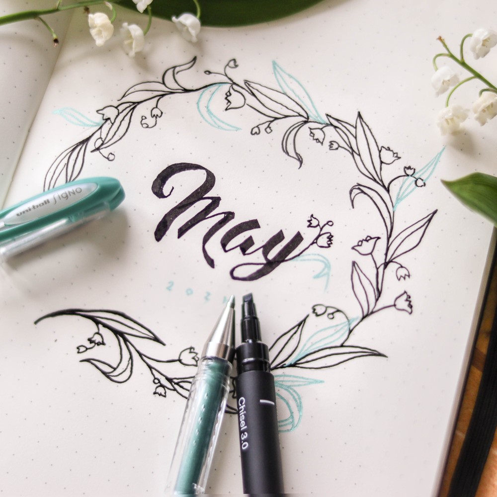Zestaw cienkopisów kreślarskich Pin 200 Calligraphy - Uni - 5 szt.