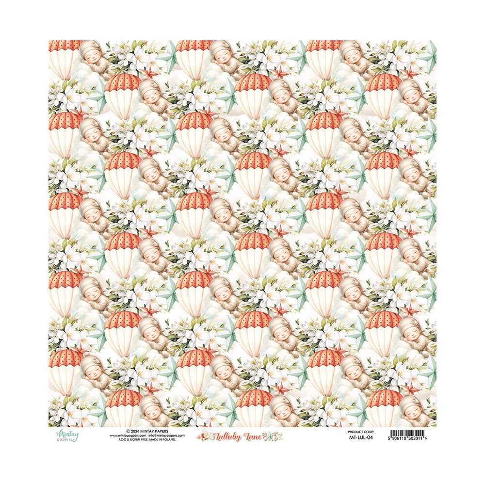 Papier do scrapbookingu 30,5 x 30,5 cm - Mintay - Lullaby Lane 04
