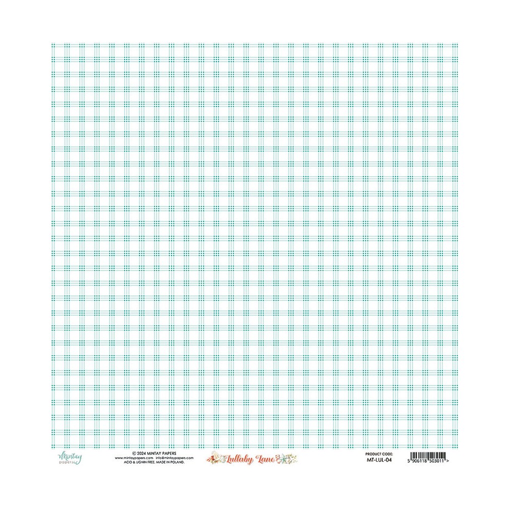 Scrapbooking paper 30,5 x 30,5 cm - Mintay - Lullaby Lane 04