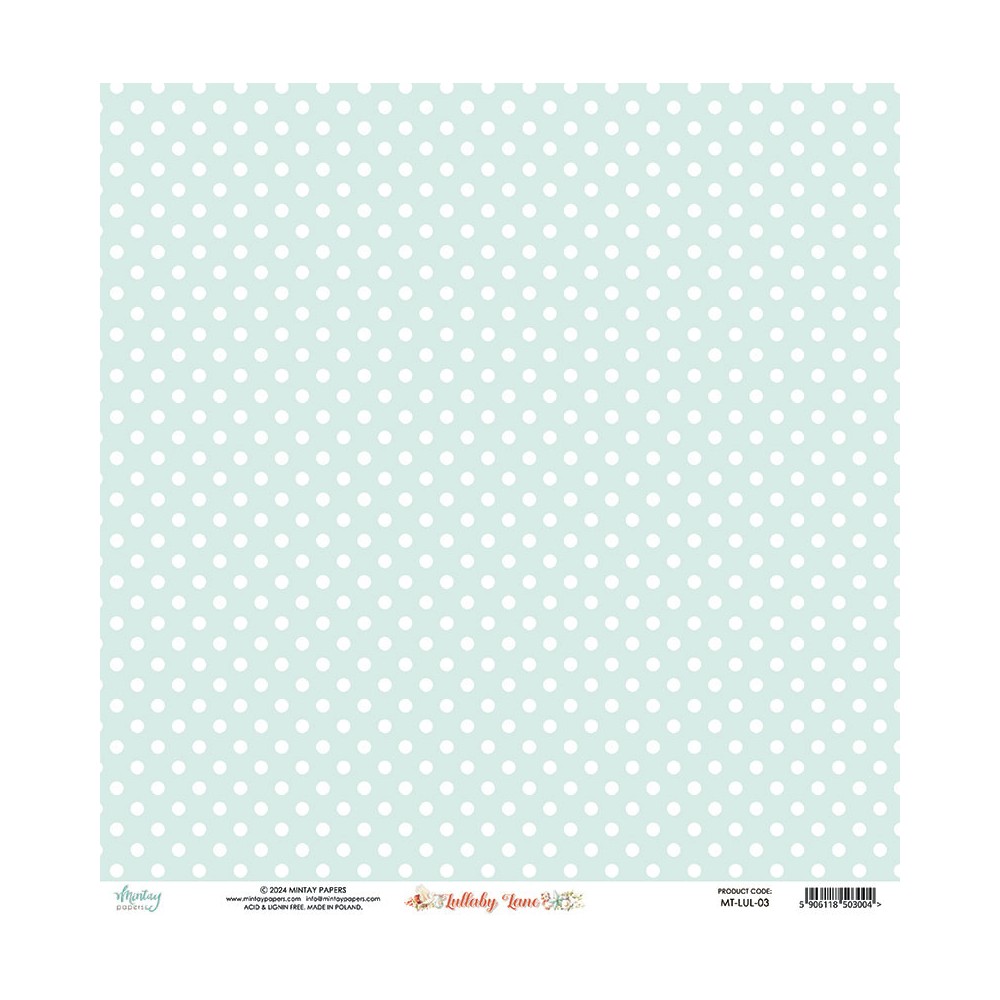 Papier do scrapbookingu 30,5 x 30,5 cm - Mintay - Lullaby Lane 03