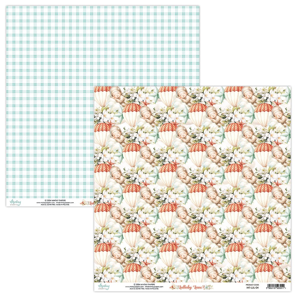 Set of scrapbooking papers 30,5 x 30,5 cm - Mintay - Lullaby Lane