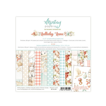 Set of scrapbooking papers 15,2 x 15,2 cm - Mintay - Lullaby Lane