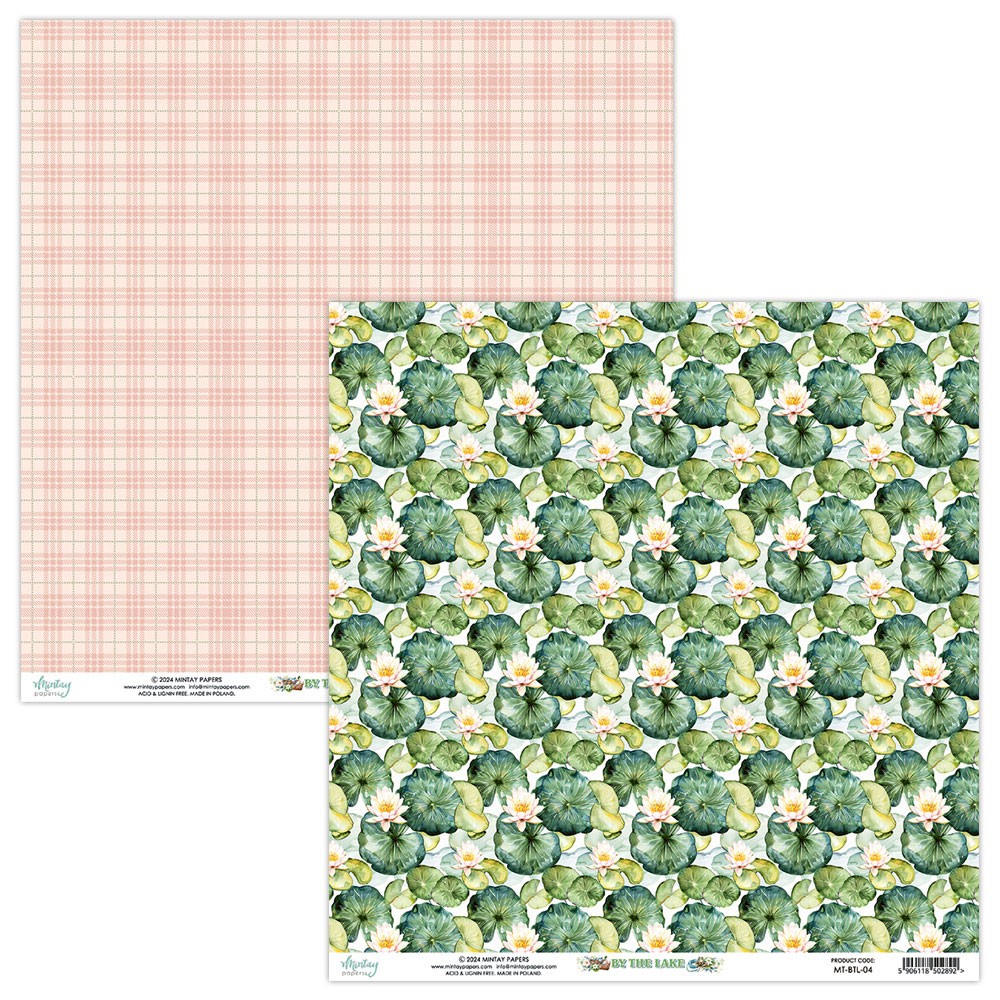 Papier do scrapbookingu 30,5 x 30,5 cm - Mintay - By The Lake 04