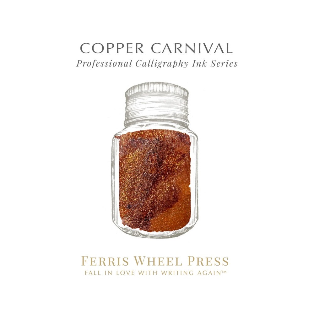 Tusz wodoodporny - Ferris Wheel Press - Copper Carnival, 28 ml