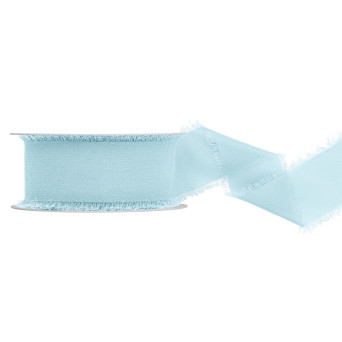 Chiffon ribbon - light blue, 4 cm x 10 m