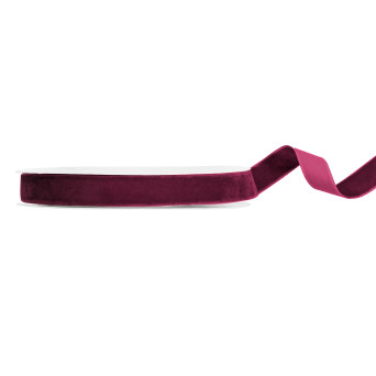 Velvet ribbon - purple, 1,5 cm x 10 m