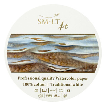 Professional Art Watercolor Pad - SM-LT - white, 16 cm, 300 g, 20 sheets