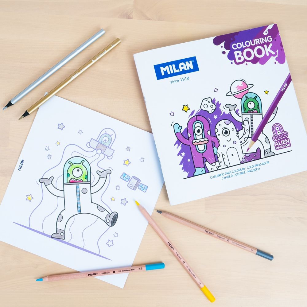 Coloring Book Alien Invasion - Milan - 20 drawings
