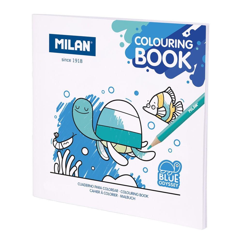 Coloring Book Blue Odyssey - Milan - 20 drawings