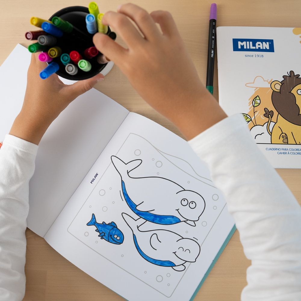Coloring Book Blue Odyssey - Milan - 20 drawings
