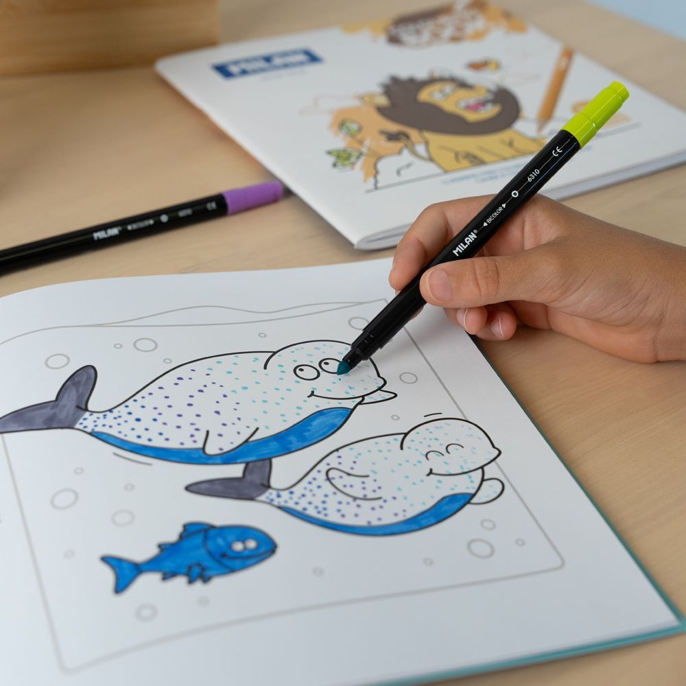Coloring Book Blue Odyssey - Milan - 20 drawings