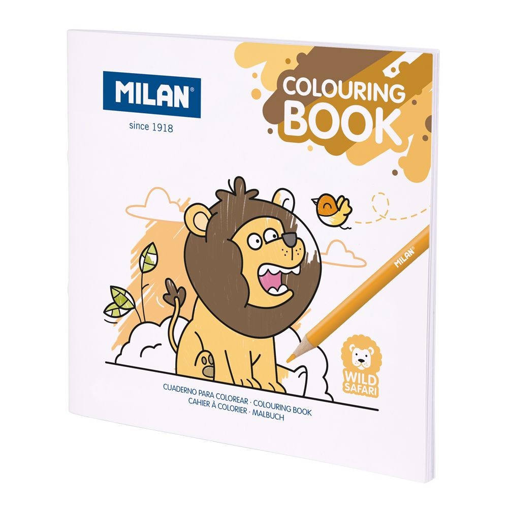 Kolorowanka dla dzieci Dzikie Safari - Milan - 20 rysunków