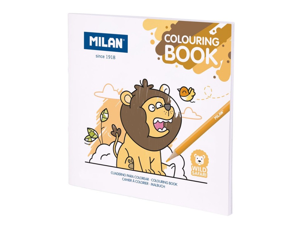 Kolorowanka dla dzieci Dzikie Safari - Milan - 20 rysunków