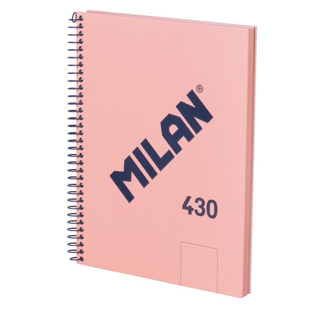 Spiral notebook A5 - Milan - pink, smooth, 95 g/m2