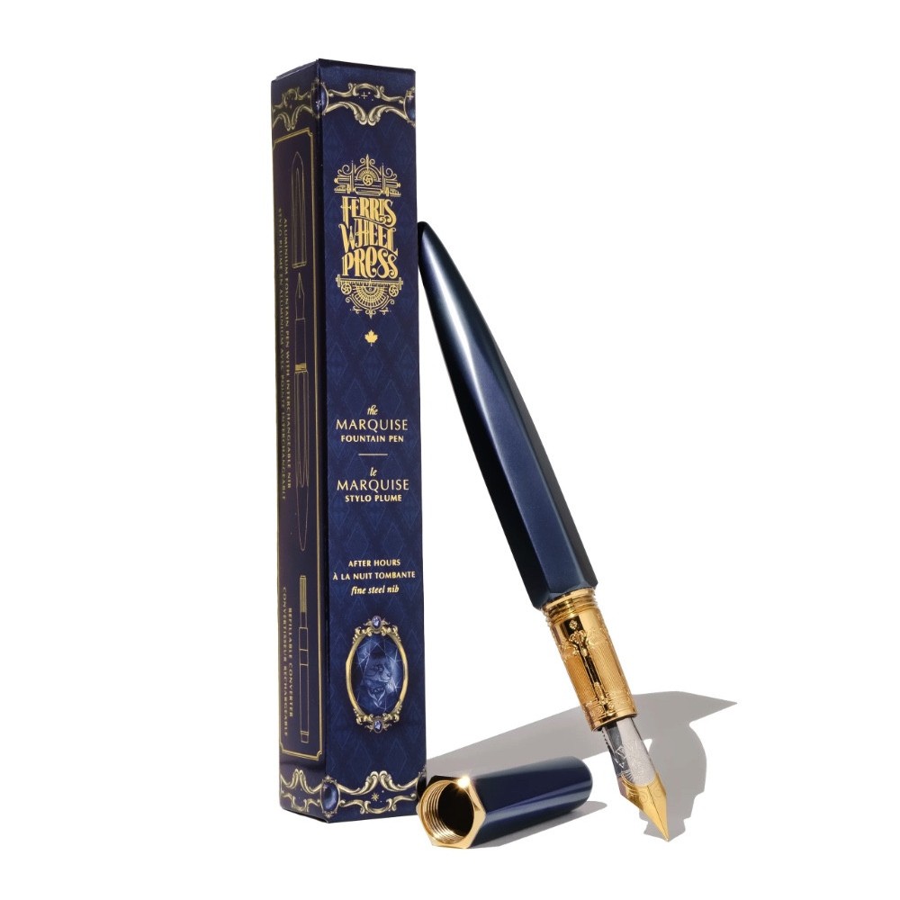 Aluminium Marquise Fountain Pen - Ferris Wheel Press - After Hours, F
