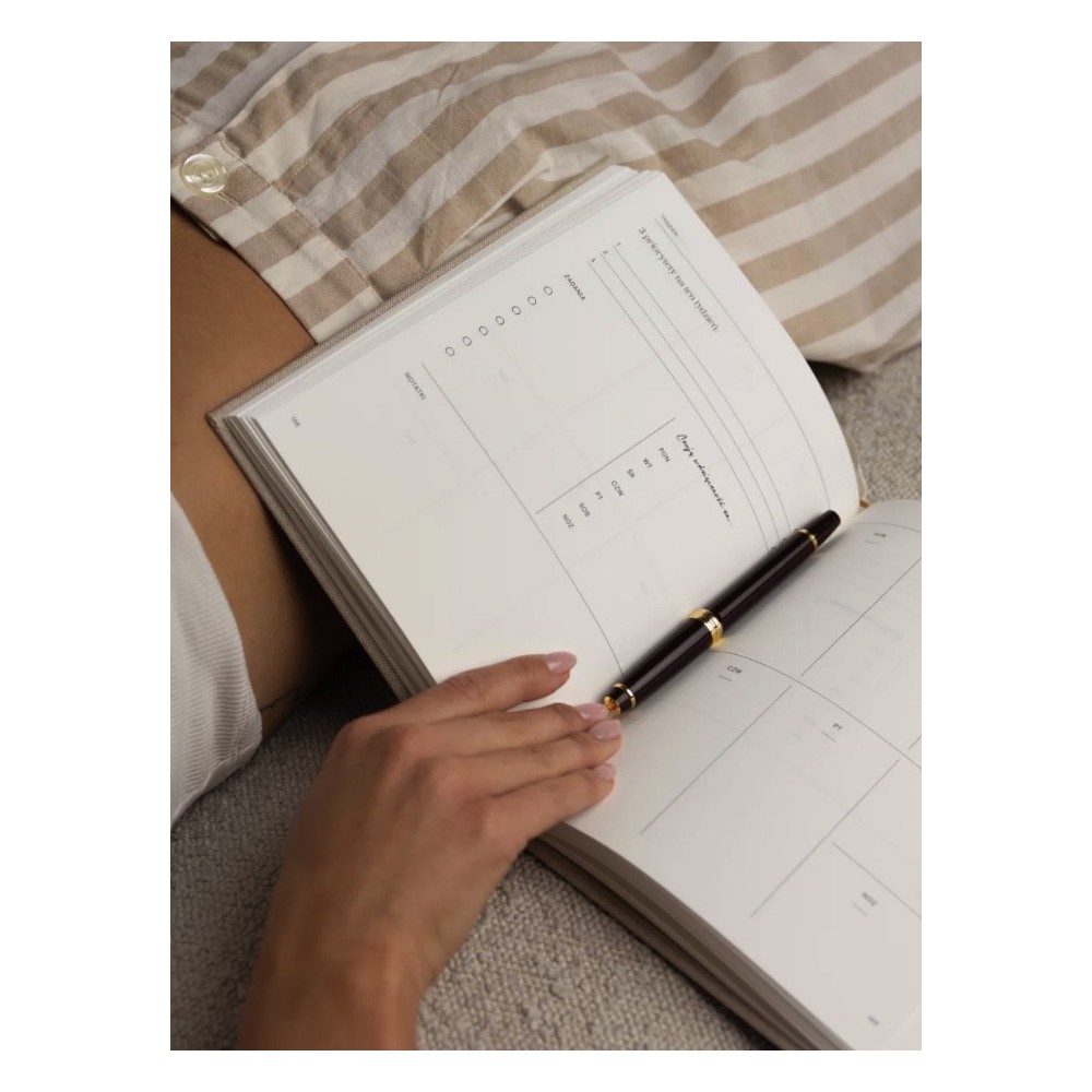 Undated Planner Jaśnie Plan - linen